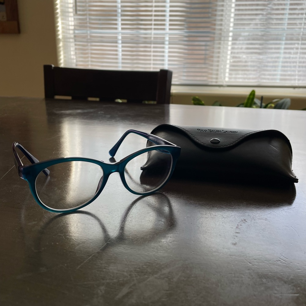 Polo Ralph Lauren turquoise eyeglasses. RA7094 5853 54-17-145